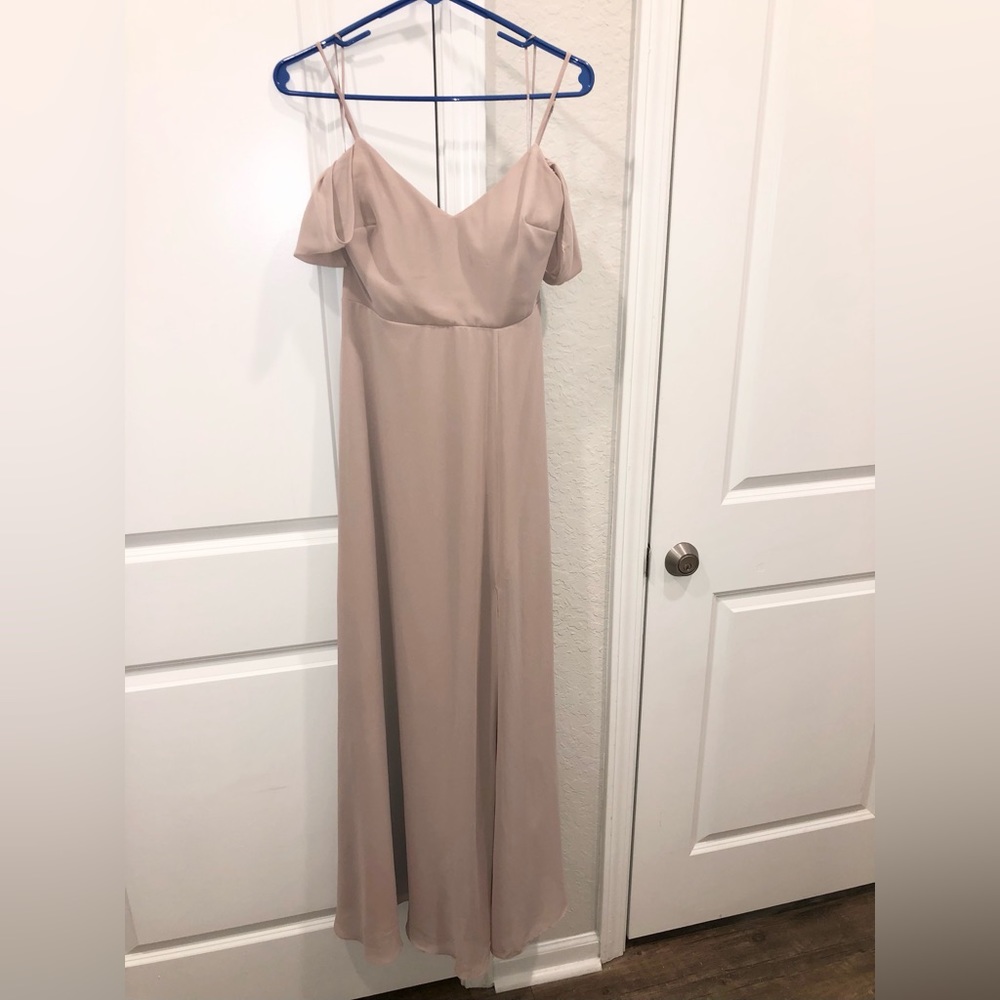 Birdy Grey chiffon taupe bridesmaid dress